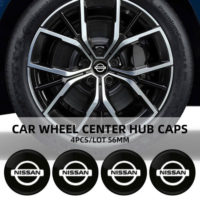 56 60 65mm Auto Radnabenabdeckung Aufkleber Für Nissan 350z 370z altima Armada Frontier Kicks Leaf nismo pulsar Qashqai Zubehör