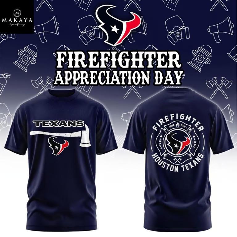 Texans Firefighter Appreciation Day 2025 Celebrating T-Shirt Unisex T-Shirt XL