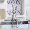 Ceramic Sitting Rabbit Figurine Electroplated Cute Decorative Animal Sculpture for Easter Home Decor Desktop Shelf Ornament