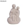 Modern Minimalism Abstract Character Decorations Ceramic Couple Ornaments Valentine's Day Gift Home Decoration Accessories