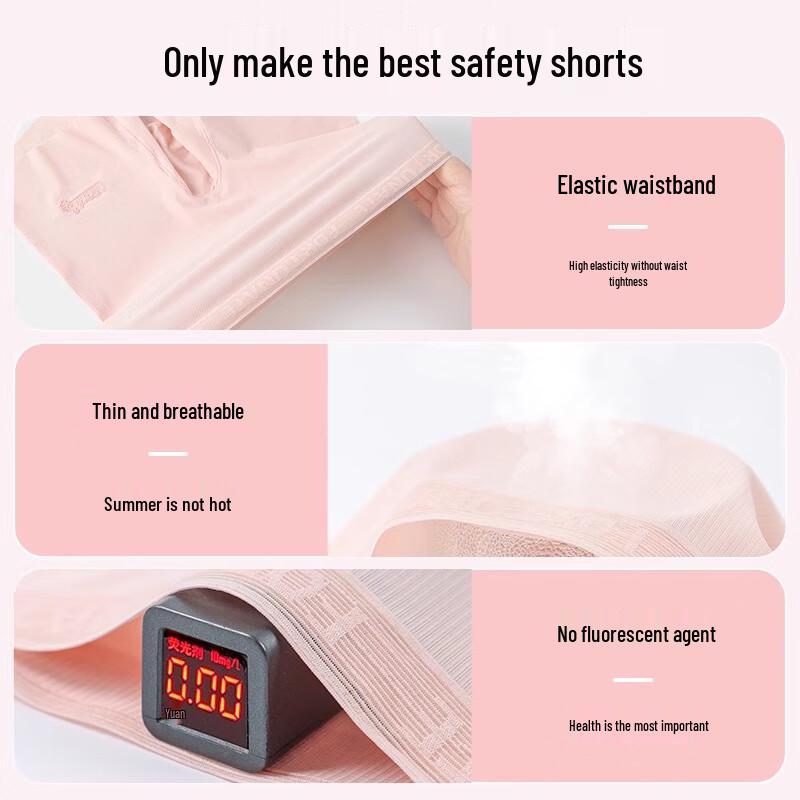 Langsha Girls' Ice Silk Breathable Safety Underwear Shorts (2-Pack)