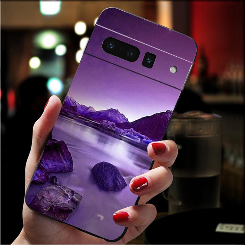 Phone Case For Google Pixel 10 9 Pro XL 9A 8 7 6 Pro Pixel 8A 7A 6A Pixel 8 7 6 5 Infinity On Purple Art