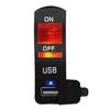 DC 12V LED indicador motocicleta manillar montaje USB cargador de teléfono con interruptor