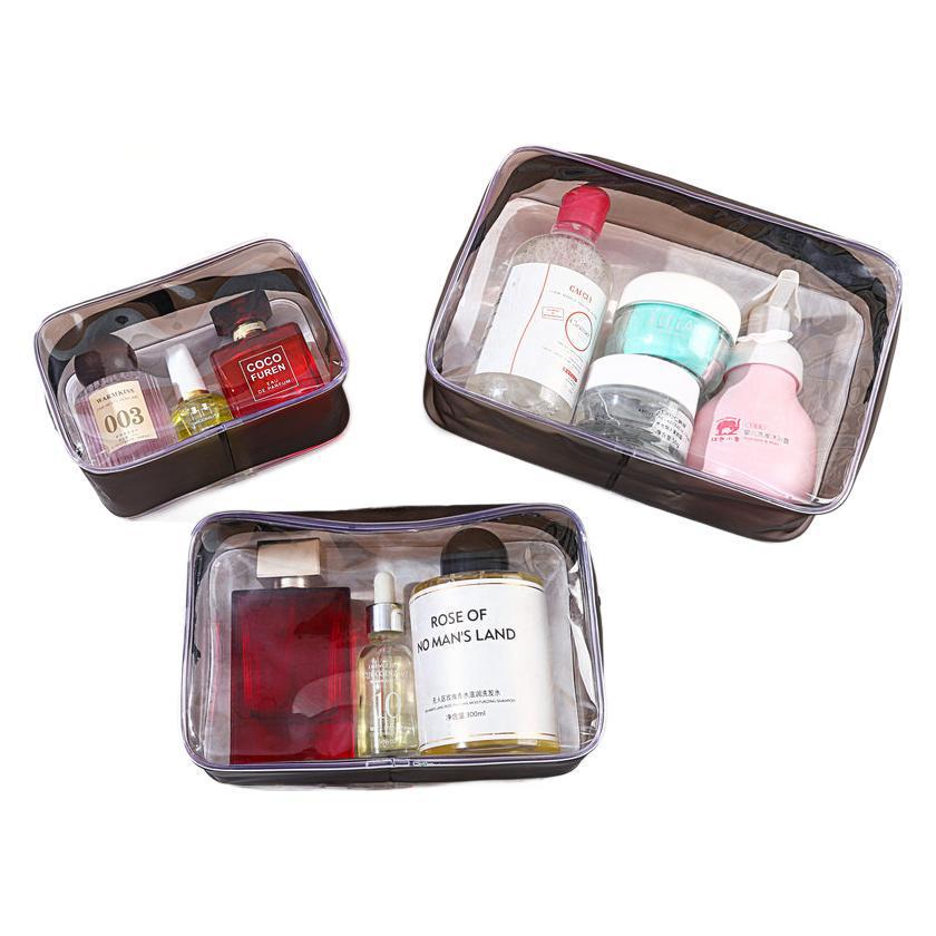 Waterproof Transparent PVC Makeup & Toiletries Travel Bag