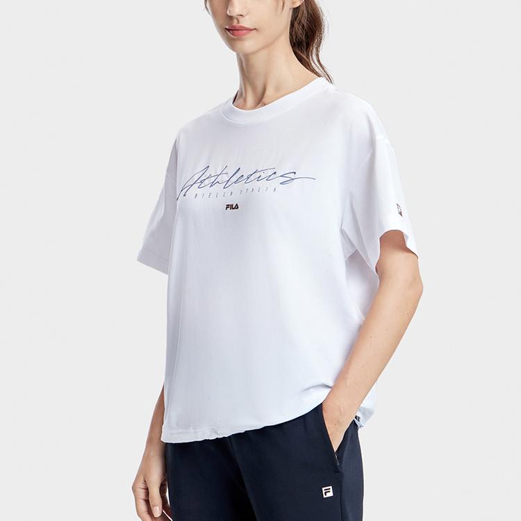New FILA T Shirt Women's Standard White A11W331113F-WT
