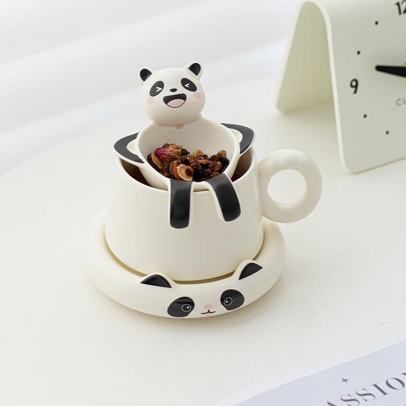 Panda Ceramic Tea Infuser Mug