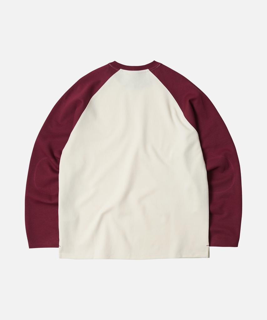 FRIZMWORKS Raglan Long Sleeve Tee 002 _ Burgundy