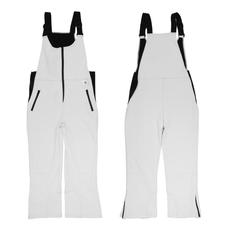 Unisex Snow Ski Pants With Suspender Belt Waterproof Windproof Thermal Cotton Lined Winter Outdoor Sports