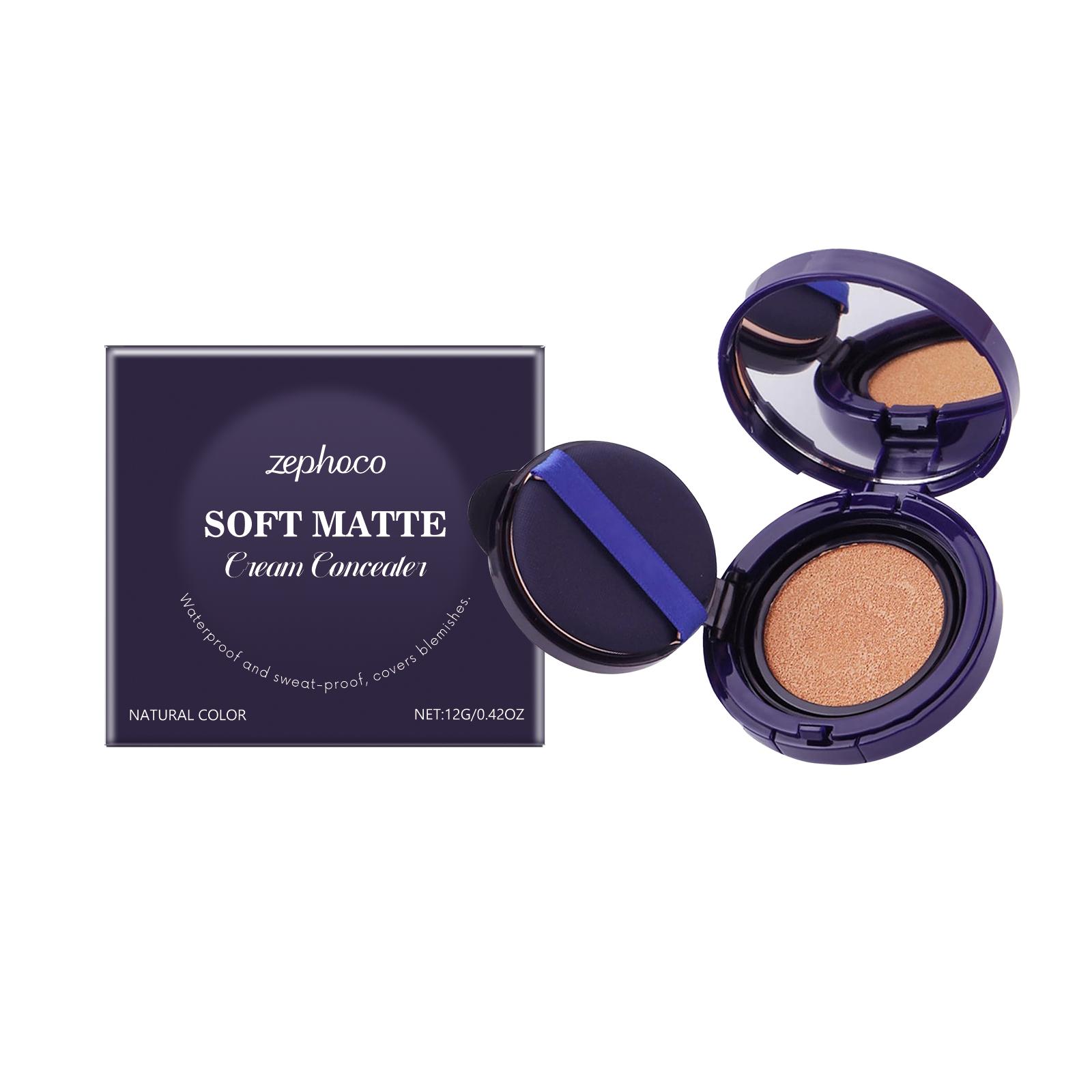 zephoco Hydrating Concealer Cushion: Moisturizes, lasts long, conceals skin imperfections, and creates a natural nude skin look
