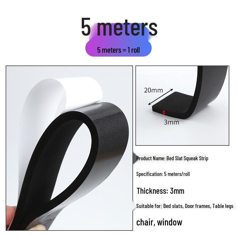 Fita Silenciosa de Redução de Ruído para Cama: Almofada Antirruído para Absorção de Choque e Estabilidade da Cama