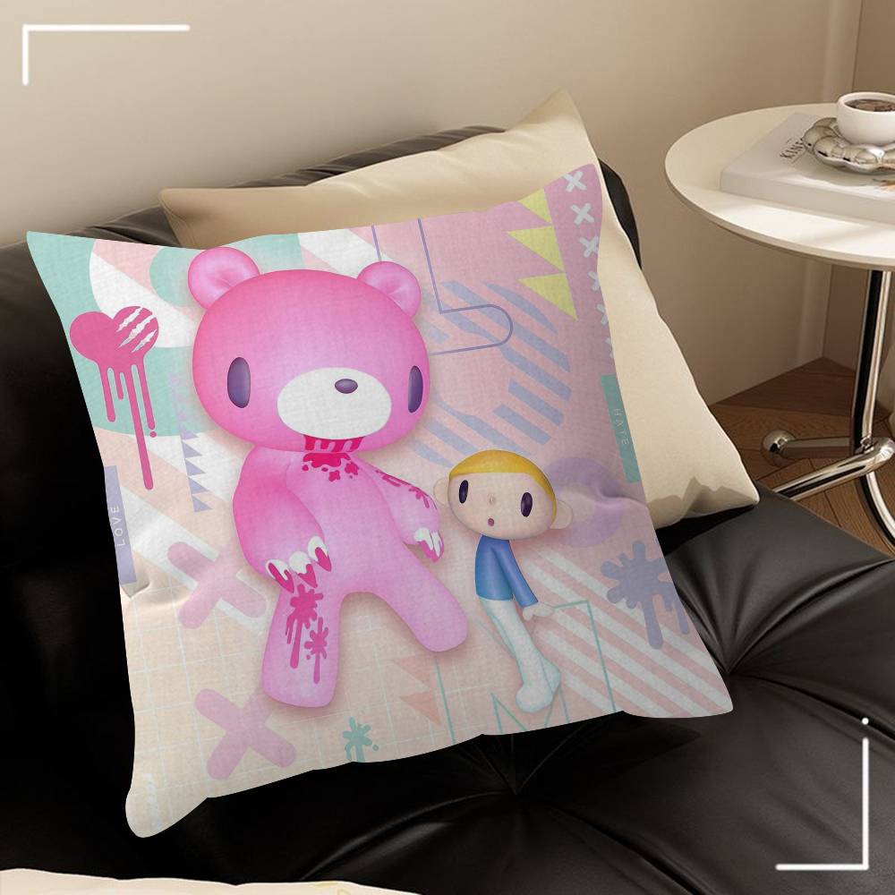 Cartoon GGloomy Bear Cushion Cover Inches Farmhouse Decor Home Throw Pillow Covers For Couch Decorations