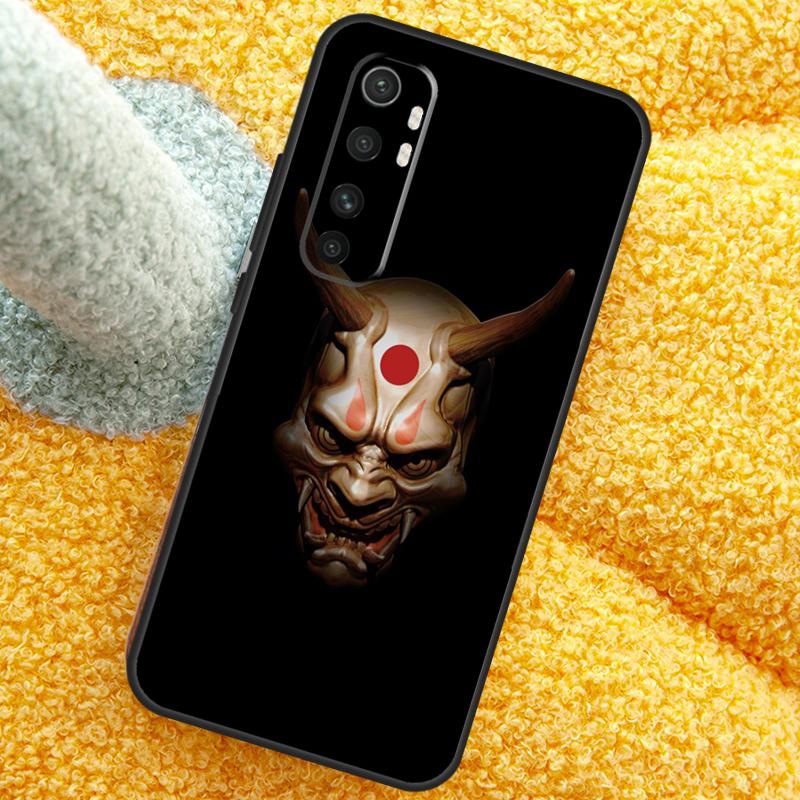 Japanese Oni Hannya Demon Mask Case For Xiaomi 15 Ultra 14 13T 14T 15T 17 Pro Max  Cover For POCO X7 Pro X5 X6 F5 F6 F7 F8