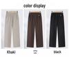 2025 Autumn/Winter Wool Blend High-Waisted Wide-Leg Pants for Middle-Aged & Elderly Women - Comfy, Stylish, Warm.