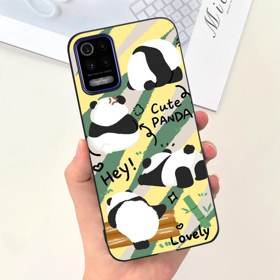 For LG K52 Q52 2020 Phone Case Soft Matte Silicone Capa For LGK52 LGQ52 2020 Funda Goothic Style Cartoon Back Cover Cute Pattern
