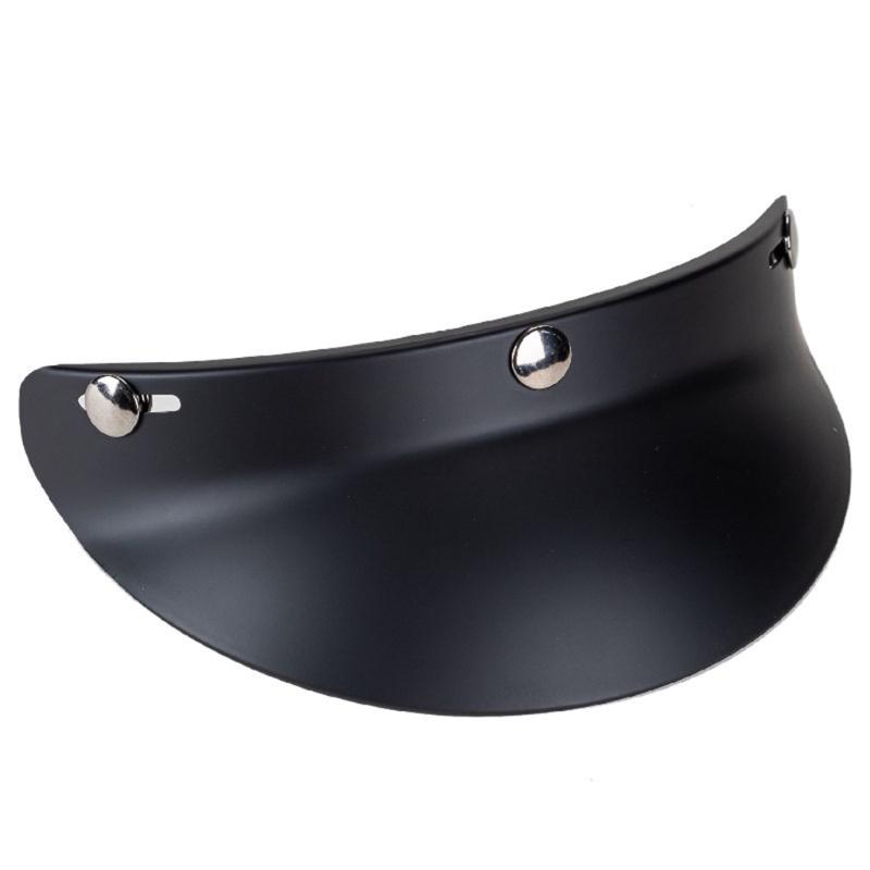 Universal 3/4 Helmet Visor Shield 3-Snap Helmet for Peak Lens Odorless Retro Len