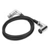 XLR Male to Female Cable 3 Pin Silver Plated Right Angle Noiseless Lossless XLR Sound Cord for Microphone Speaker 4.9ft