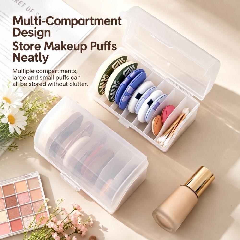 PP Powder Puff Case Dust-proof Beauty Sponge Holder Durable Makeup Sponge Storage Box Home Travel