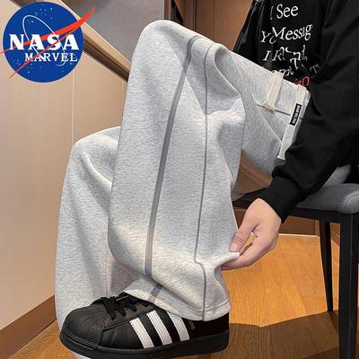 NASA MARVEL Men's Relaxed Straight-Leg Casual Pants