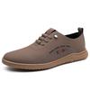 Leather Casual Shoes for Men Breathable White Sneakers Fashion Driving Walking Tennis Shoes for Male Business Office Flats Shoes