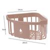 Plastic Storage Rack Organizer Punch Free Corner Organizer Hollow Design Shower Shelf  Kitchen