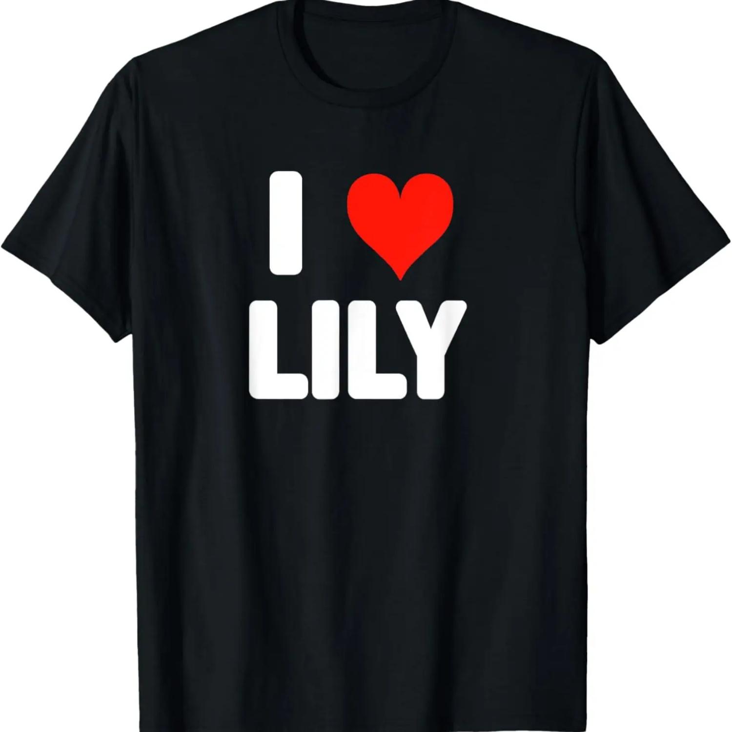 

I Love Lily - Heart T-Shirt XXXXXL чорний