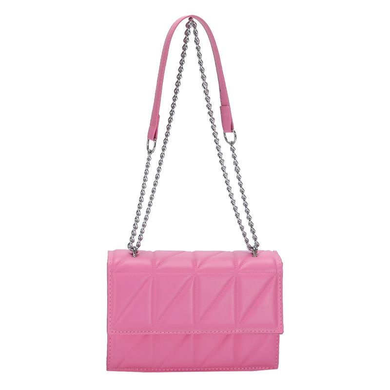 Women's bag pu small square bag new women's bag simple fashion chain messenger bag