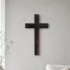 Wooden Wall Cross Rustic Decor Distressed for Prayer Corners, Entryways