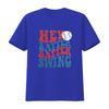 Mens Baseball Oversized T Shirt FHey Batter Swing Loose Ballpark S  Tops Black X Large Vintage Washed Casual Designer Clothes