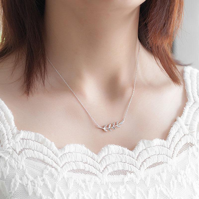 Korean Fashion Leaf Pendant Women And Men Couple Collarbone Necklace Jewelry Premium Durable Quality Useful Practical