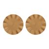 Pack of 2 Table Mats With Scalloped Edge Practcial Fungus Brims Table Dishes Mat Stylish Palcemat for Dinning