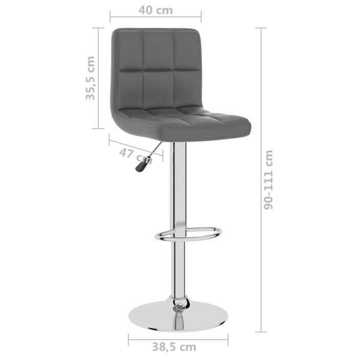 VidaXL Bar Stool Pub Seat Swivel Bar Chair Counter Stool Bistro Seat Pub Chair Home 334224