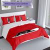 3pcs Football Club Logo Duvet Cover Set, Includes 1 Duvet Cover and 2 Pillowcases,Skin-Friendly&Comfortable Fabric,Suitable Bedding Sets