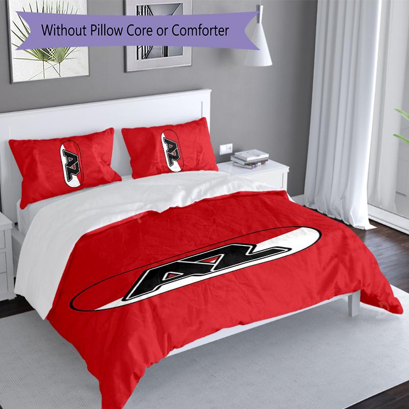 3pcs Football Club Logo Duvet Cover Set, Includes 1 Duvet Cover and 2 Pillowcases,Skin-Friendly&Comfortable Fabric,Suitable Bedding Sets