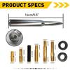 Car Antenna Anti Theft Coil Short Antenna Kit Universal for All Models with Converter Aluminium Alloy