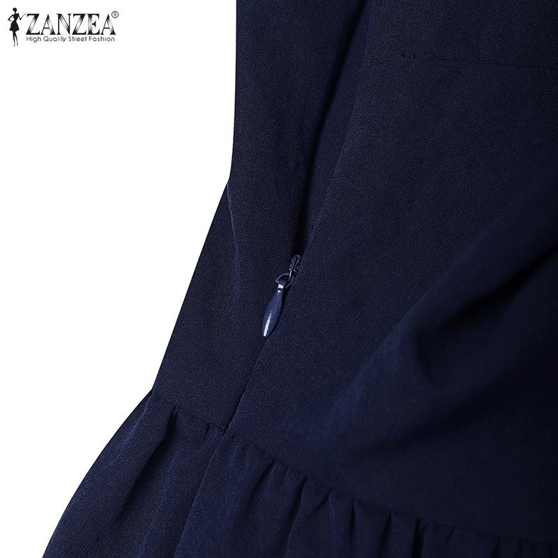 ZANZEA Womens Summer Casual Straps Sleeveless Slip Dress