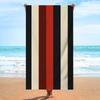 Large Striped Bath Towel Beach Towel Set for Pool Beach Resort Summer Vacation Waterproof Quick Drying Absorbent