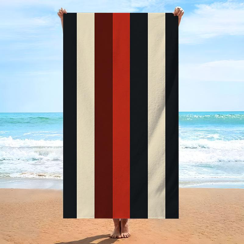 Large Striped Bath Towel Beach Towel Set for Pool Beach Resort Summer Vacation Waterproof Quick Drying Absorbent