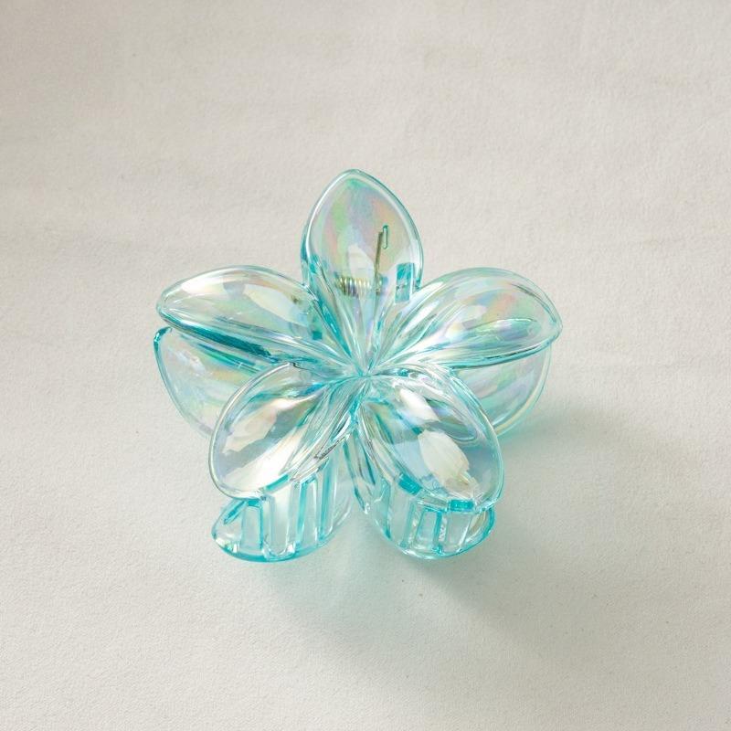 8CM Acrylic Fashion Hair Claws Headwear Accessories Gradient Flower Hair Clip Women Large Flower Hair Claws Crab Clamp Barrettes