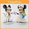 Figuras Adoráveis de Casamento do Mickey e Minnie da Disney Para Decoração de Cupcakes e Cestas de Presente