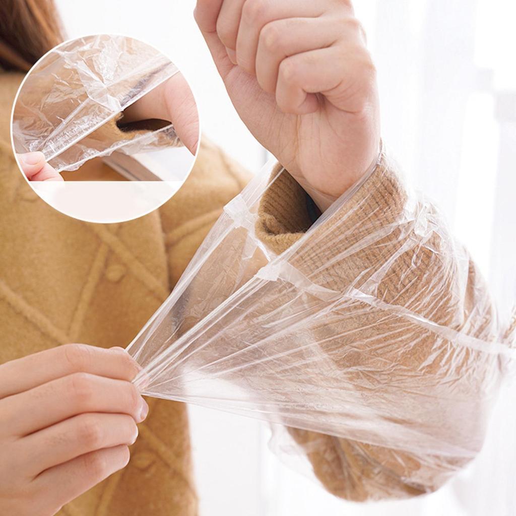 Arm Sleeves For Women 50 Pieces Cooking Cover Waterproof Arm Cover With Elastic Cuff For Repairing Cleaning Painting Cooking