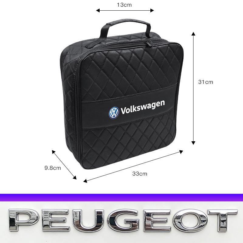 Car Charging Gun Storage Bag Electric Charger Gun Organizer Valve Cap For VW Golf Amarok T5 Phaeton Teramont ID3 Tiguan T-Cross wsdm9
