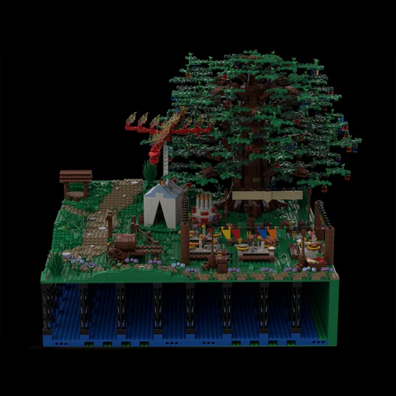 4245pcs MOC Hobbiton Section 8 And 9 Hobbit Lord Rings Model Building Blocks Construction Toys Christmas Gifts Brick Kids Idea