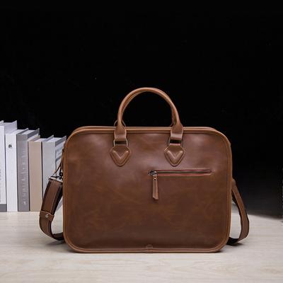 Men's Bag Retro Stereotyped Handbag Men's Briefcase Large-capacity Business Bag Korean Version of One-shoulder Messenger Computer Casual Bag