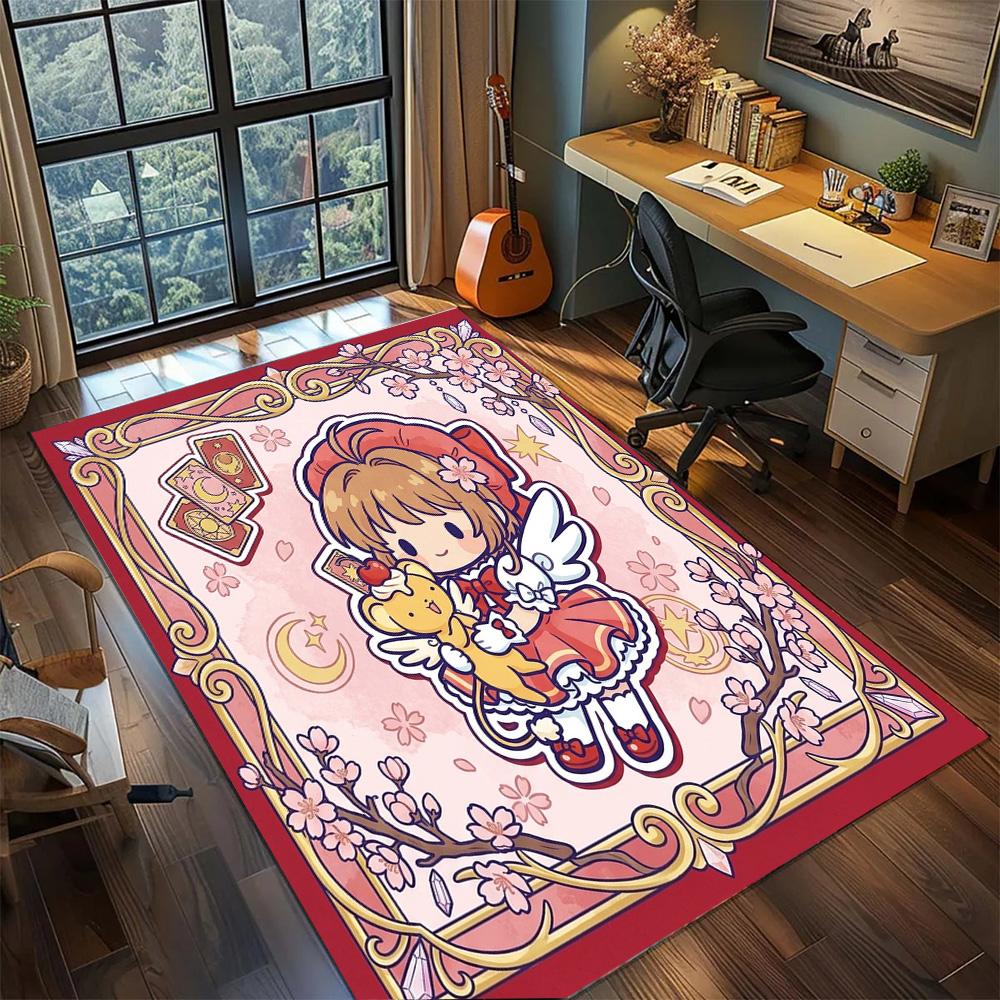 Cardcaptor Sakura Floor Mat Home Bedroom Non Slip Large Area Washable Rug Carpet Gamer Room Decor.-TING