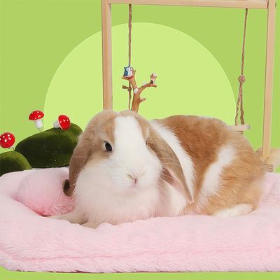 Rabbit Faux Fur Nest Mat Guinea Pig Hamster Chinchilla Bed House Nest Sleeping Pad Small Pets Sleeping Cotton Mat Warm Supplies