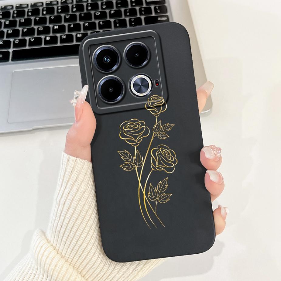 For Infinix Note 40 Case X6853 Pretty Girls Sunflowers Cover Soft Silicone Phone Case For Infinix Note 40 Pro Plus Note40 Fundas