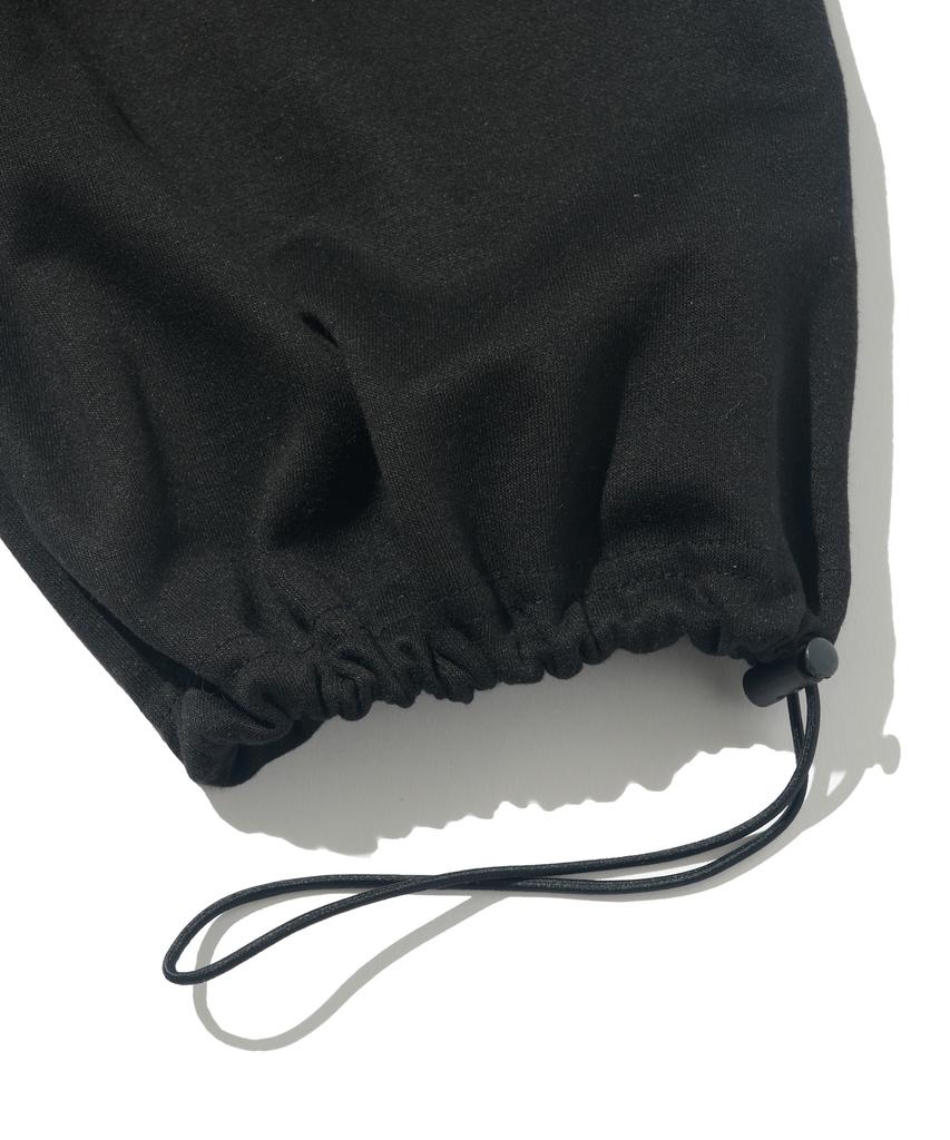 TAILOR STUDIO Maple String One-Pleat Training Pants (Black)