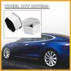 20pcs 21mm Wheel Lock Lug Bolt Nut Cover Caps Center Cover Bolt Locking Caps with Clip Tool Set Replacement for Tesla Model 3 Y S Silver Tone