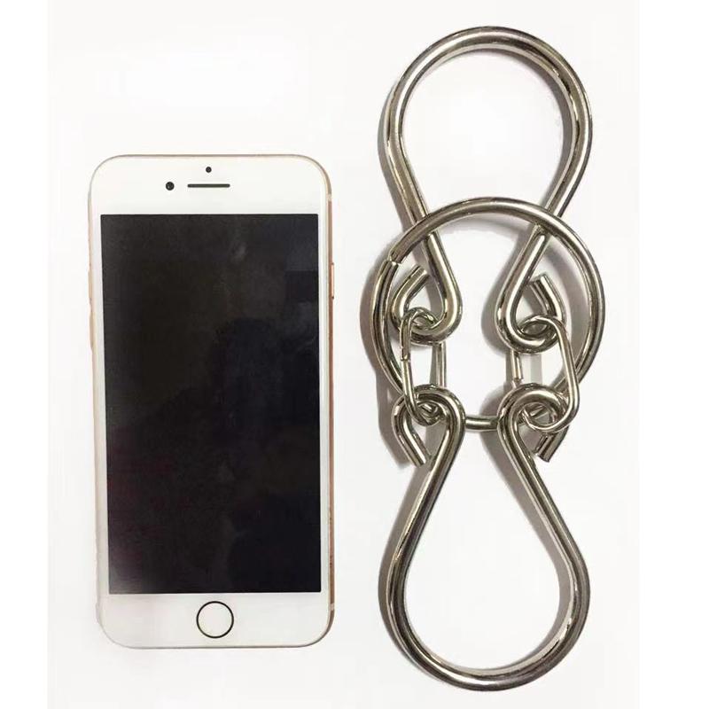 Classic Horseshoe Lock Puzzle Ring Solution Metal Brain Teasers for Kids Adults IQ Test Disentanglement Educational Toys