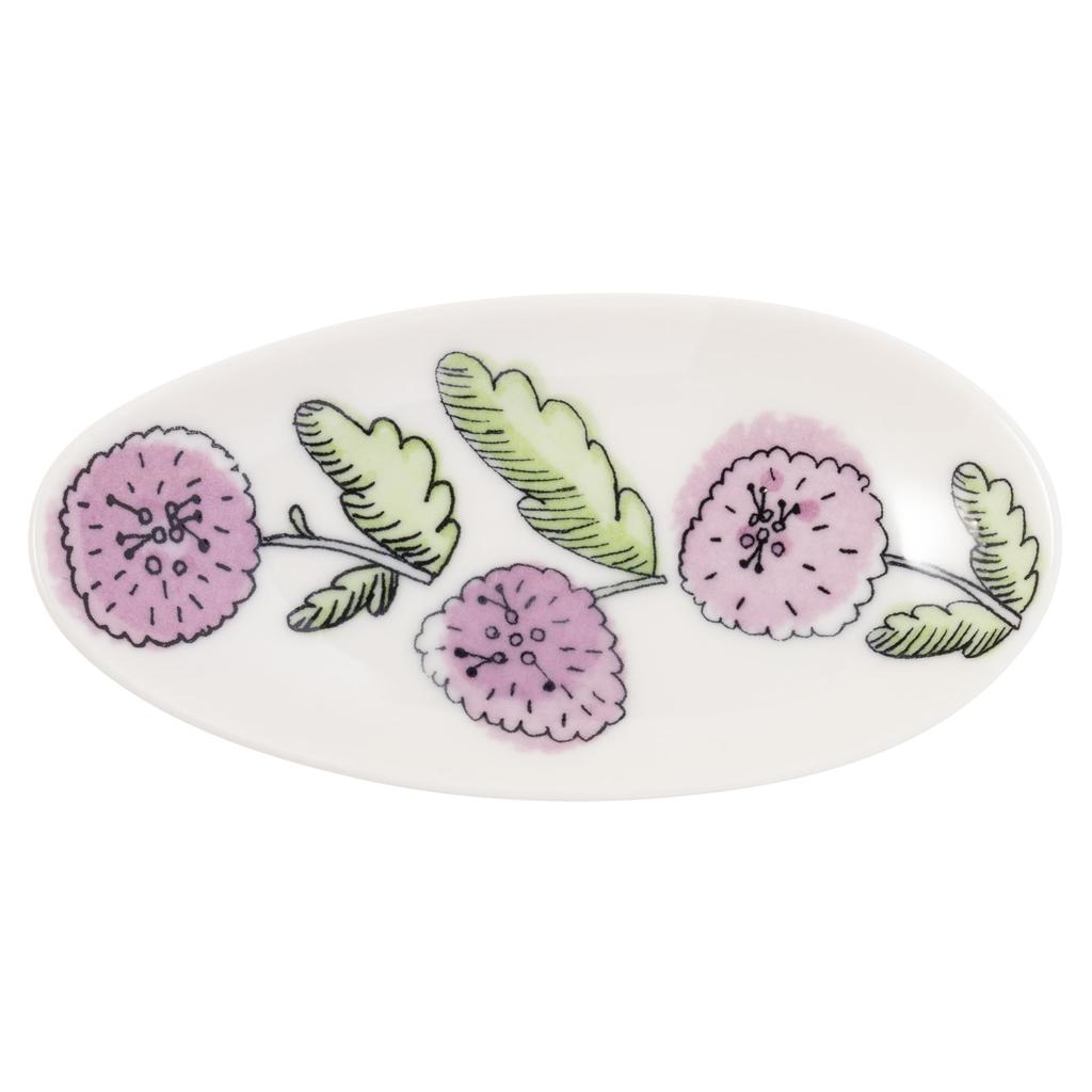 Flower Mini Small Plate and Spoon Rest Purple 30704